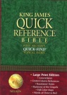 KJV Quick Reference Bible Large Print - Hardback - Black